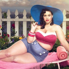 Katy Perry, reinterpretada en la talla XXL. /DAVID LOPERA