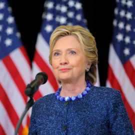 Hillary Clinton habla sobre las investigaciones del FBI en Iowa, EEUU. / REUTERS