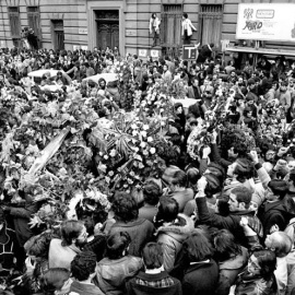 Funeral multitudinario de los abogados de Atocha.
