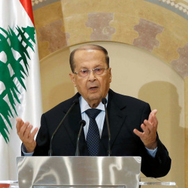 Michel Aoun, presidente de Líbano y fundador de Movimineto Patriótico Libre, en Beirut, Líbano.  / REUTERS