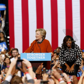 La candidata a la presidencia de EEUU por el partido Demócrata Hillary Clinton .- BRIAN BLANCO (EFE)