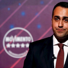 Luigi Di Maio en el momento en el que anunció su dimisión | EFE
