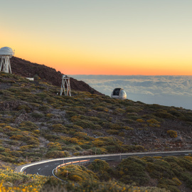 El Observatorio del Roque de los Muchachos, en la isla de La Palma. IAC