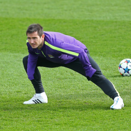 Lampard, durante el entrenamiento del City de este lunes. REUTERS