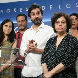  Comparecencia Unidos Podemos tras el registro de la PNL para exigir que se publique la Lista Montoro.