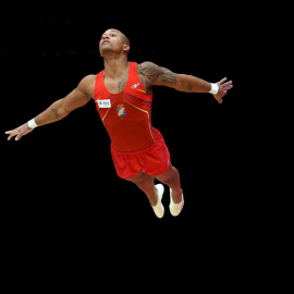 Zapata, durante su rutina. REUTERS/Russell Cheyne