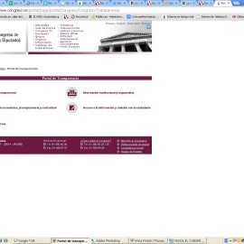 Captura del portal de transparencia del Congreso de los Diputados./ Público