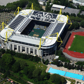 Vista aérea del Signal Iduna Park.