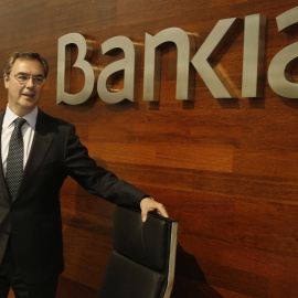 El consejero delegado de Bankia, José Sevilla, a su llegada para la presentación de los resultados de la entidad. EFE/J. J. Guillén