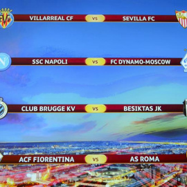 Cuadro de los octavos de final de la Europa League. /EFE