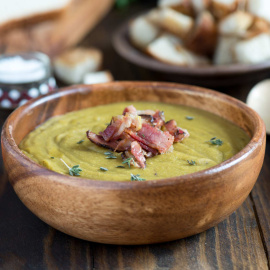 receta crema de guisantes