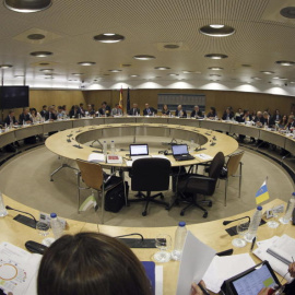 Una reunión del Consejo de Política Fiscal y Financiera, donde se sienta el Gobierno y los consejeros de Hacienda de las comunidades autónomas. EFE