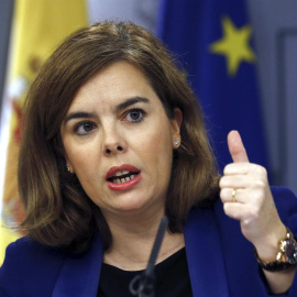 La vicepresidenta del Gobierno español, Soraya Sáenz de Santamaría. / EFE