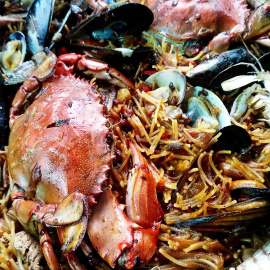 Receta de fideuá de marisco