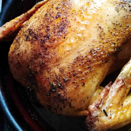 Receta pollo al horno.