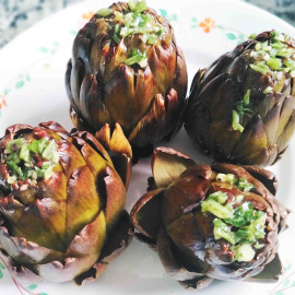 Receta alcachofas horno