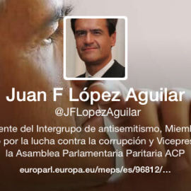 Cabecera del perfil de twitter de López Aguilar