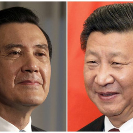 Combo fotográfico en el que puede verse a la izquierda al presidente de Taiwán, Ma Ying-jeou, y al de china, Xi Jinping, en la derecha. / REUTERS