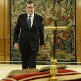 El reelegido presidente del Gobierno, Mariano Rajoy, poco antes de jurar el cargo. - EFE