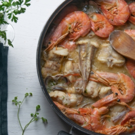 Zarzuela de pescado y marisco. 