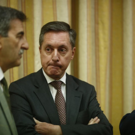 Santiago Menéndez, en la Comisión de Hacienda del Congreso. / Europa Press
