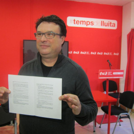 El coordinador general de EUiA, Joan Josep Nuet. E.P.