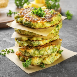 Tortitas de brócoli.