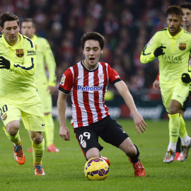 El último partido entre ambos fue el 8 de febrero en Liga y el Barça ganó 2-5. /REUTERS