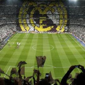El estadio Santiago Bernabéu, del Real Madrid, lleno hasta la bandera.