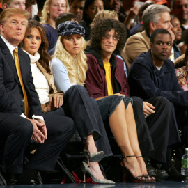 Donald Trump era un asiduo asistente a los partidos de la NBA.