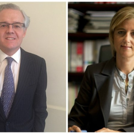 Sebastián Albella y Ana María Martínez-Pina. / Europa Press