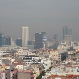 Panorámica de la ciudad donde se pueden ver los altos niveles de contaminzación. EUROPA PRESS