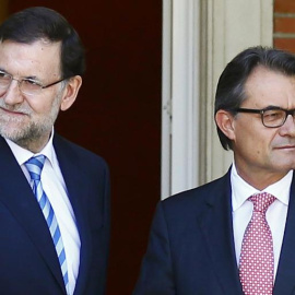 Mariano Rajoy y Artur Mas.- EFE