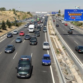 Tráfico en la M40 de Madrid./ Europa Press