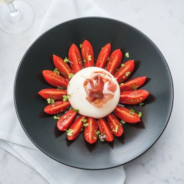 Ensalada de burrata. 