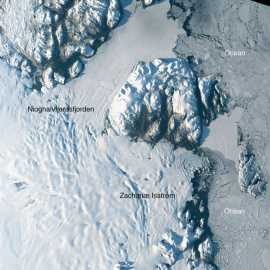 Un inmenso glaciar en Groenlandia se deshace a toda velocidad