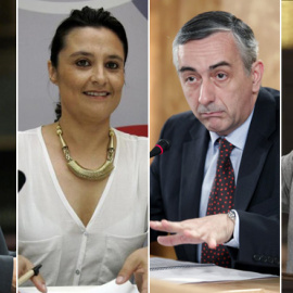 José Luis Centella (IU), Laura Seara (PSOE), Carles Campuzano (CiU) y Carlos Aragonés (PP). / EFE