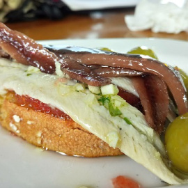 Anchoas en salazón. 