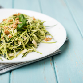 Fideos de calabacín. 