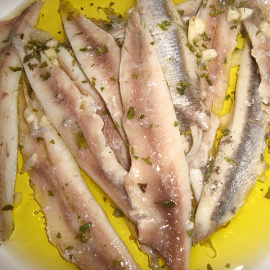 Receta de boquerones en vinagre. 