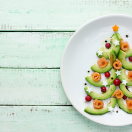 Aperitivo abeto de Navidad.