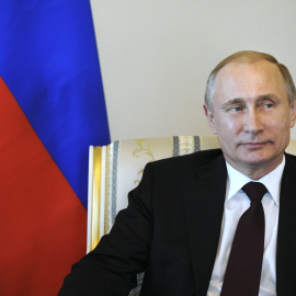 El presidente ruso Vladimir Putin, durante su comparecnencia con el presidente de Kirguistán, Almazbek Atambayev. REUTERS/Mikhail Klimentyev