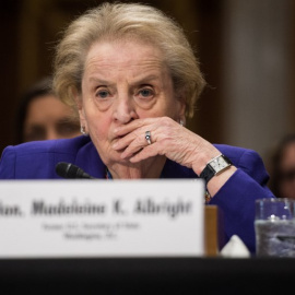 La ex secretaria de Estado de EEUU Madeleine Albright, en una comparecencia en el Senado. AFP/NICHOLAS KAMM