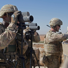 Soldados de EEUU en la ciudad siria de Manbij. - REUTERS