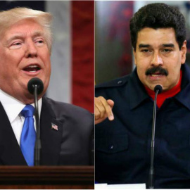 Donald Trump y Nicolás Maduro. EFE