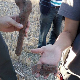 Restos encontrados de los maestros represaliados durante la Guerra Civil en la localidad soriana de Cobertelada. Recuerdo y Dignidad
