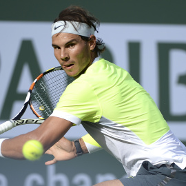 Rafa Nadal ante Young en Indian Wells. /REUTERS