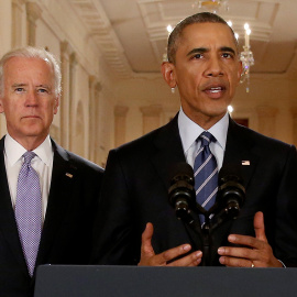 Joe Biden y Barack Obama. - Reuters