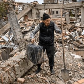 Guerra entre Armenia y Azerbaiyán.