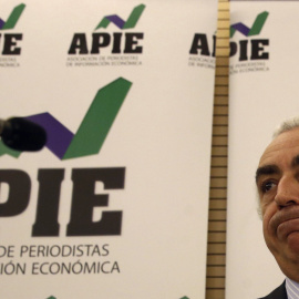 El secretario de Estado de Hacienda, Miguel Ferre, momentos antes de su intervención en la clausura de las jornadas organizadas por la Asociación de Periodistas de Información Económica (APIE). EFE/Javier Lizón
